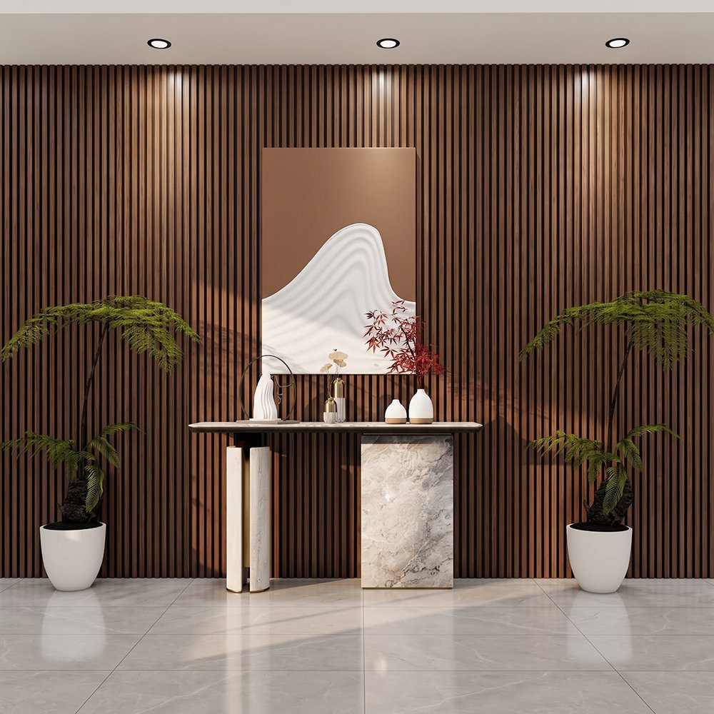 Acoustic Slat Wall Panel | 806S Rosewood | Premium 3-sided Wood Veneer
